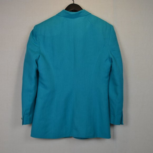 Y2K Vintage 80s Louis Feraud Blazer Linen blend - Picture 2 of 11